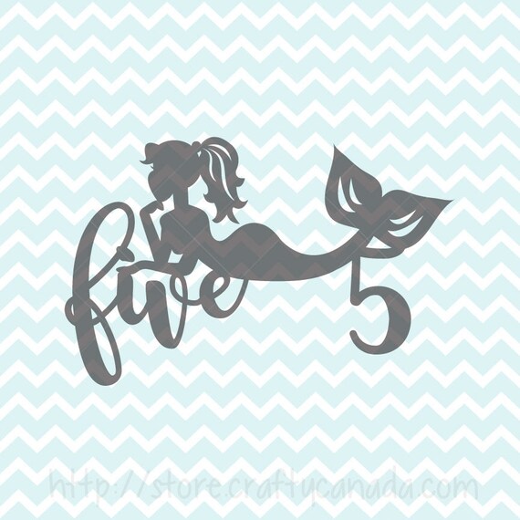 Mermaid Cake Topper Svg And Png Mermaid Svg Mermaid Etsy
