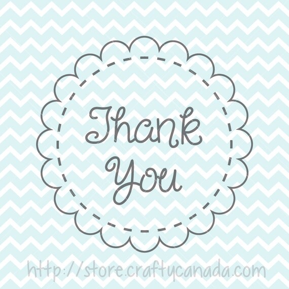 Thank You Svg Png Thank You Gift Tag Thank You Print And Etsy