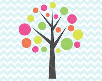 Whimsical Tree SVG and PNG, Tree SVG, Tree Clipart, Printable Tree, svg Files, Cricut svg, Silhouette Cameo svg