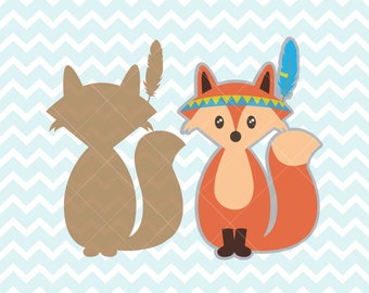 Fox SVG and PNG, Tribal Fox, Tribal Clipart, Tribal svg, Fox Clipart, Cricut svg, Silhouette svg, HTV Designs, Printable Art, Printable Fox