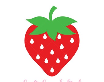 Strawberry SVG, Summer SVG, Strawberry Theme, Glowforge Strawberry, Strawberry PNG, Strawberry Clipart, svg Files, Cricut Files