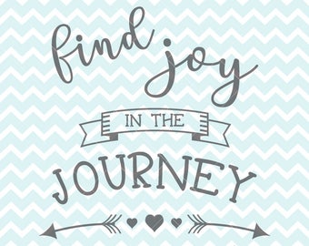 Find Joy In The Journey SVG and PNG, Inspirational Quote, Printable Quote, SVG Files, Commercial Use Clipart