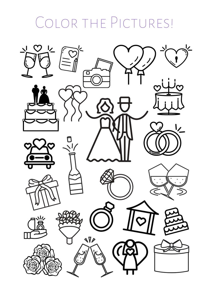 Customizable Wedding Kids Activity Pack Fun &amp; Engaging Entertainment ...