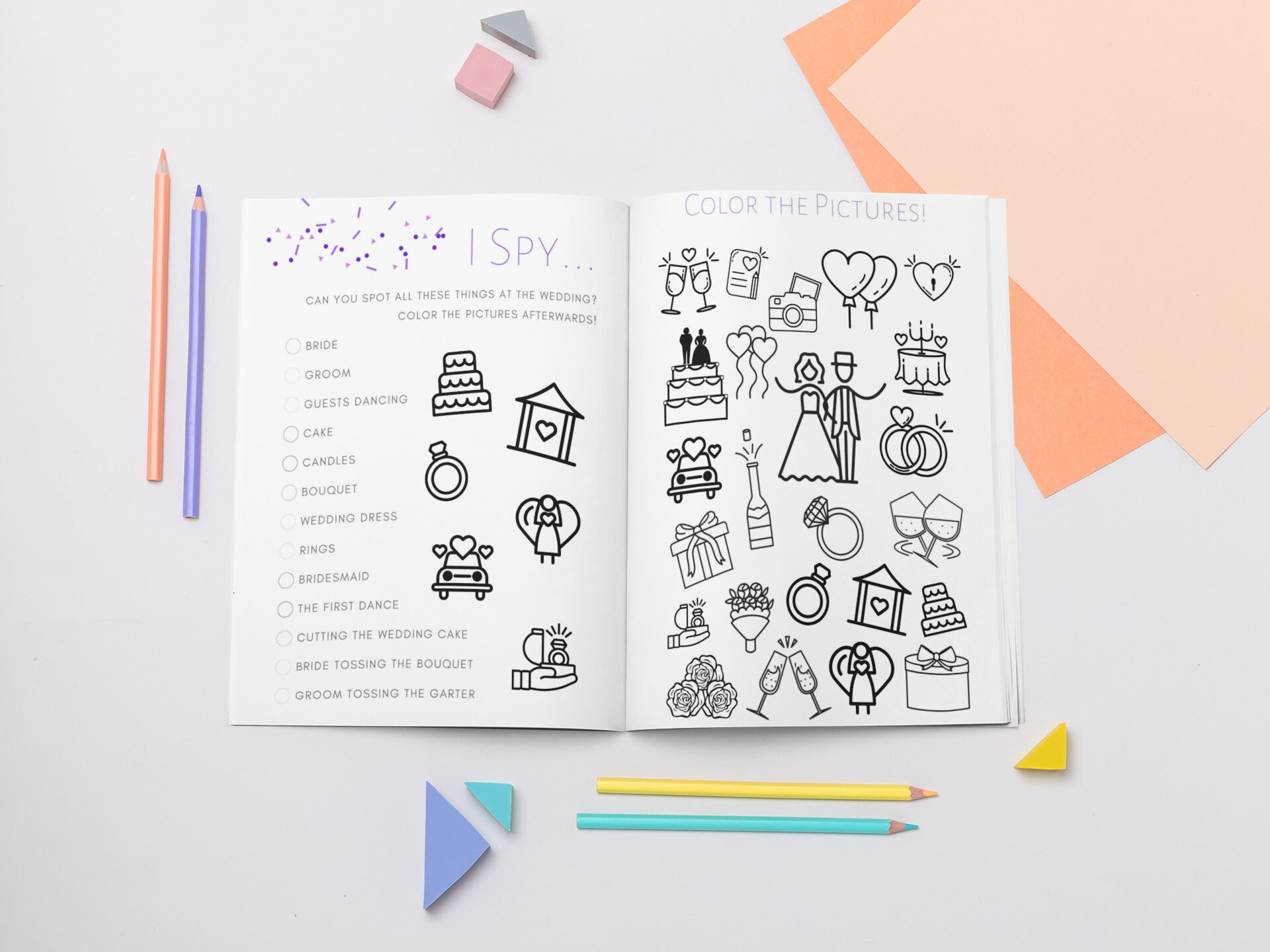 Customizable Wedding Kids Activity Pack Fun Engaging Entertainment Customizable wedding kids activity pack fun engaging entertainment