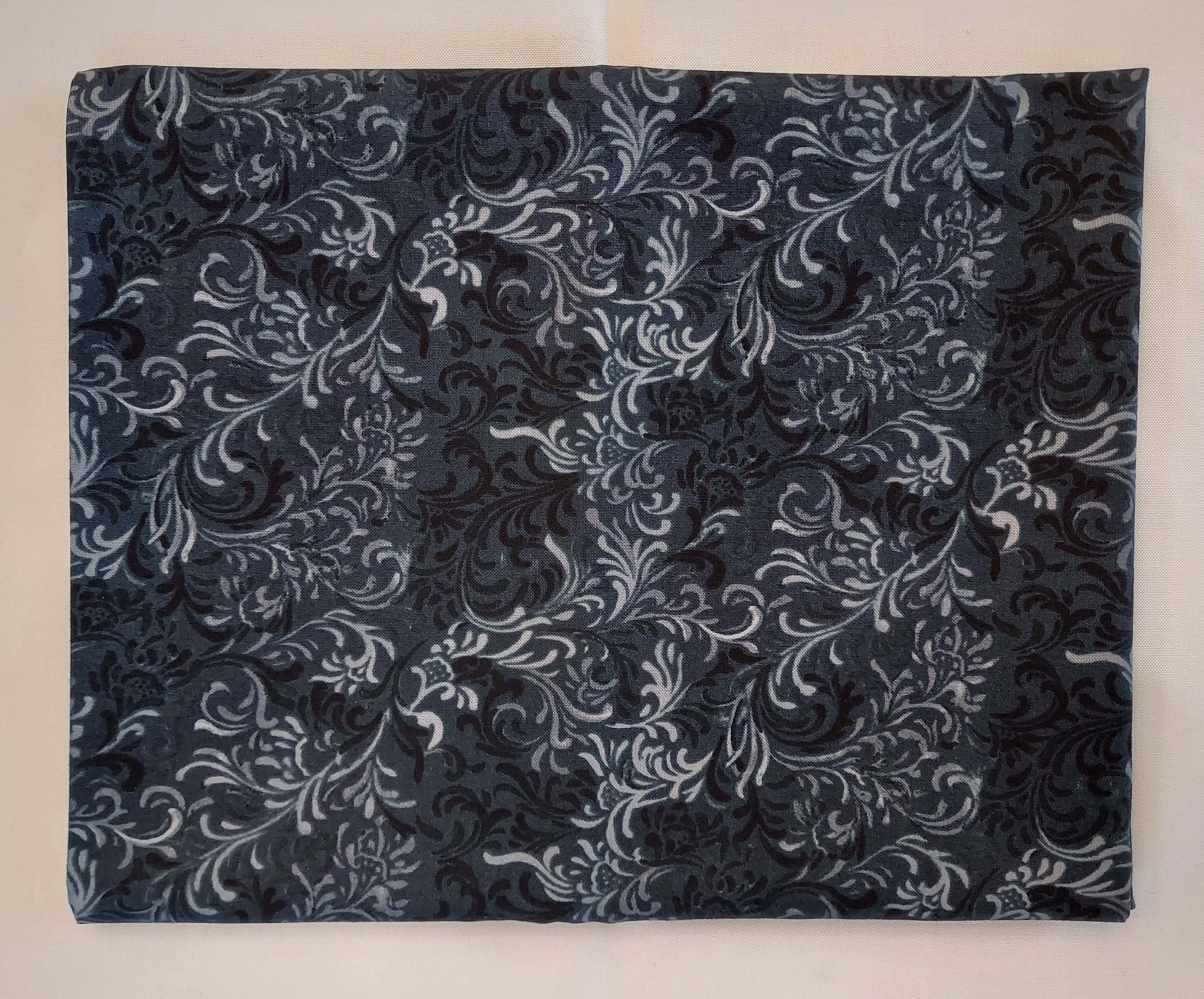 One Yard of Black Quilting Fabric 100 Cotton High Quality Etsy