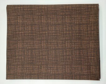 One Yard of Brown Quilting Fabric, 100% Cotton High Quality Fabric, Blender Fabric, One Yard Cut, Quilt fabric.