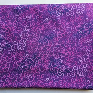 108 inch Wideback Purple Quilting Fabric, 2 1/2 Yard Cut, 100% Cotton High Quality Fabric, 90&quot; by 108&quot; Quilt Backing fabric.