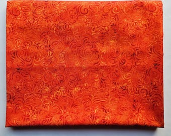 3 Yard 108 inch Wideback Orange Cotton Quilting Fabric, 108" by 108" Quilt Backing fabric.