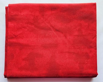 108 inch Wideback Red Quilting Fabric, 2 1/2 Yard Cut, Cotton Fabric, 90" by 108" Quilt Backing fabric.