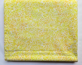 108 inch Wideback Yellow Quilting Fabric, 2 1/2 Yard Cut, 100% Cotton High Quality Fabric, 90" by 108" Quilt Backing from Quilting Treasures