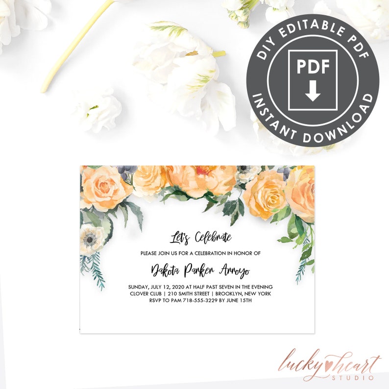 Retirement Party Invitation Editable PDF 027