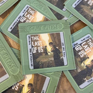 "TLOU op Gameboy"-stickers