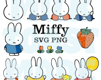 24 Miffy Stickers Pack Kawaii Cute Decoration Adorable Cuties Gift