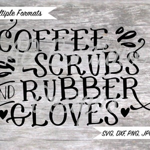 Still Kaffee Peelings & Gummihandschuhe SVG Datei
