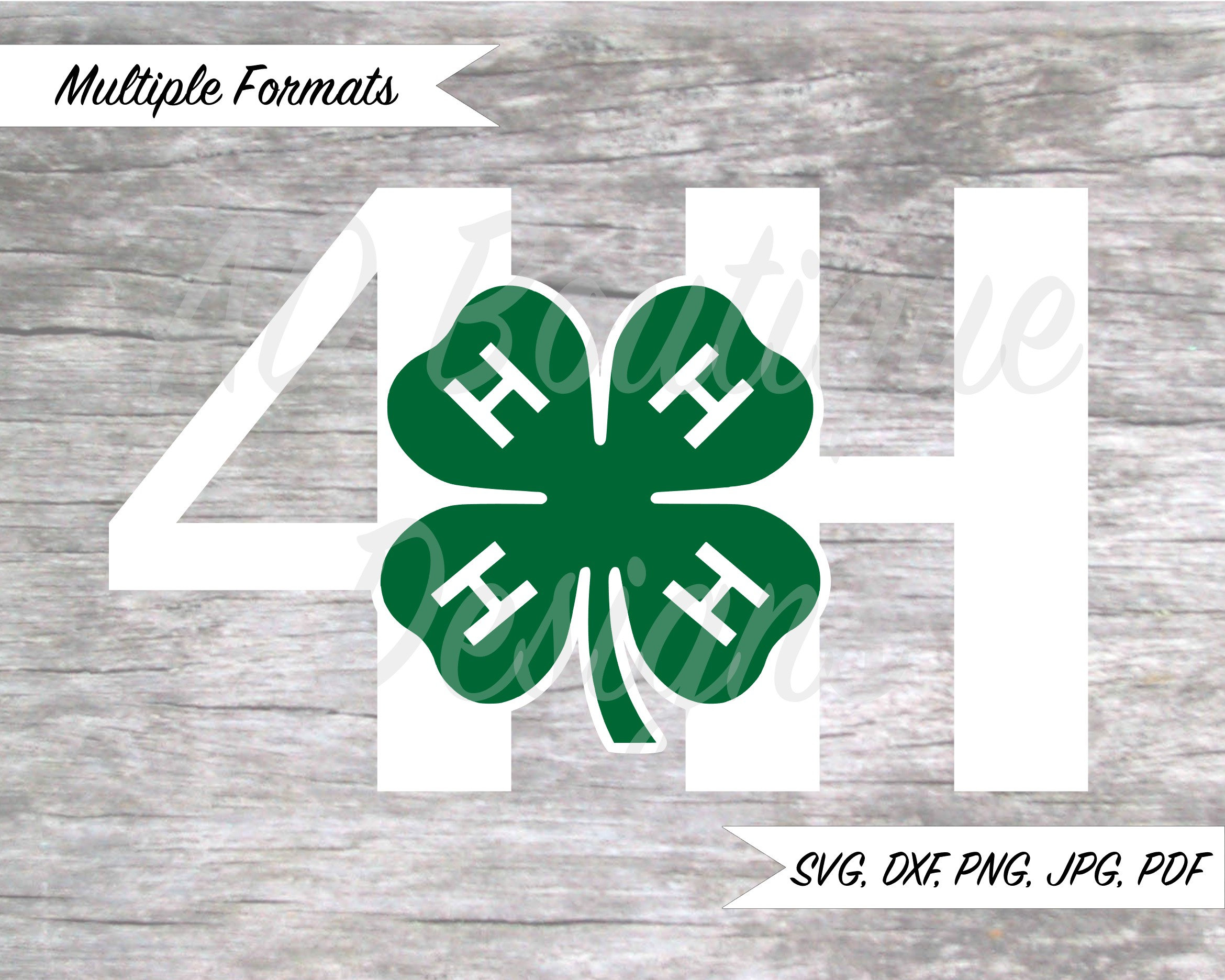 4-H Clover SVG Design