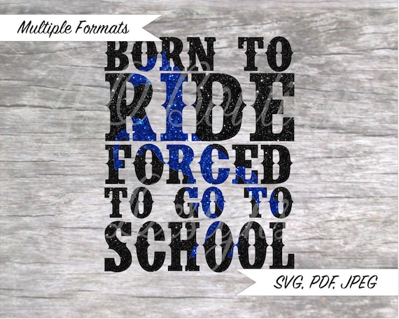 Born To Ride Knock Out Svg Design Plus Printable Etsy