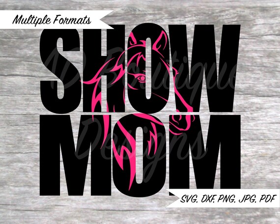 Download Show Mom Horse Knockout Svg Design Etsy PSD Mockup Templates