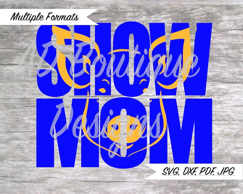 Download Show Mom Pig Knockout SVG Design | Etsy