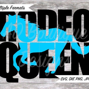 Rodeo Queen Horse Knockout SVG Design