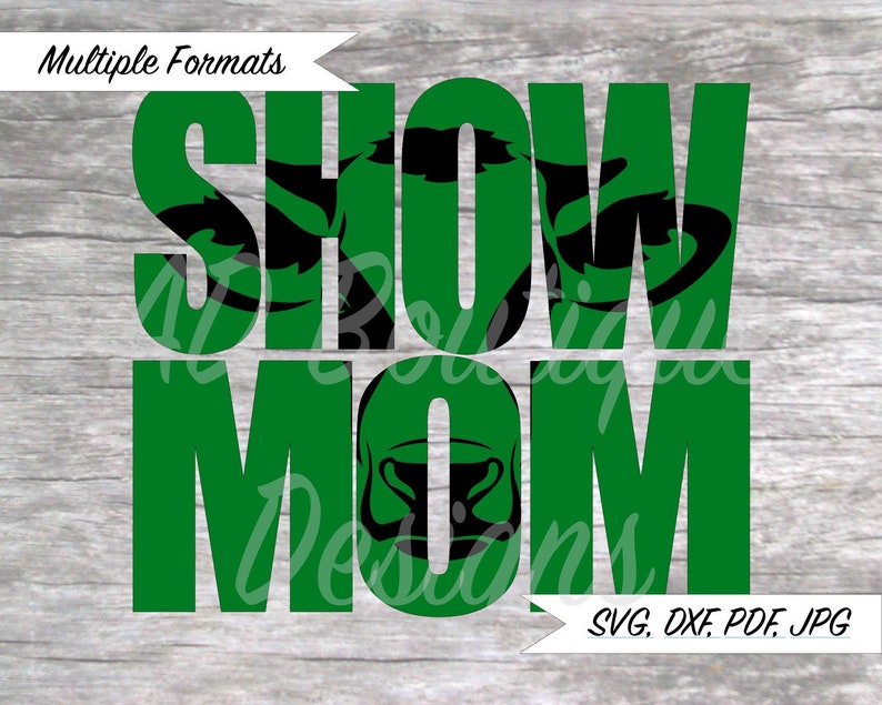 Download Show Mom Cow Knockout SVG Design | Etsy