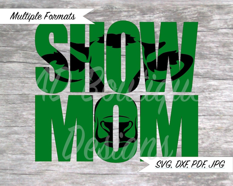 Download Show Mom Cow Knockout SVG Design | Etsy