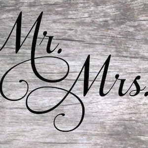 Mr. and Mrs. SVG Design image 1