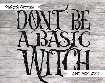 Basic Witch SVG Design