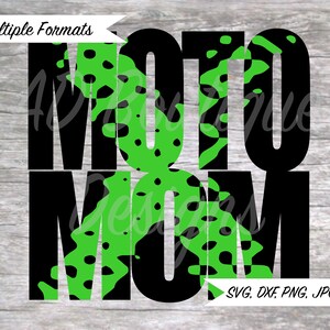Moto X Mom MotoCross Knockout SVG Design