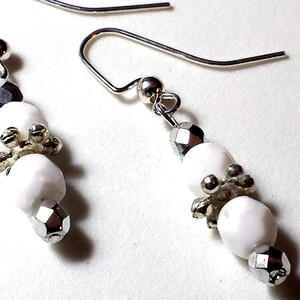 Sterling Silver & Acrylic Drop Earrings Brand NEW!