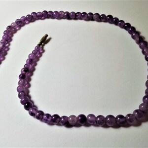 Vintage Graduated Amethyst Gemstone Necklace