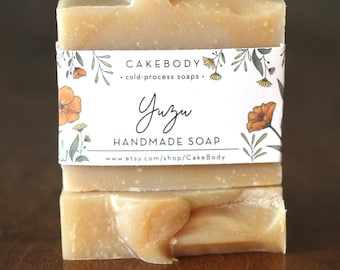 Jabón japonés de yuzu - Jabón artesanal - Jabón natural - Jabón de limón - Jabón totalmente natural - Jabones cítricos - Jabones CakeBody