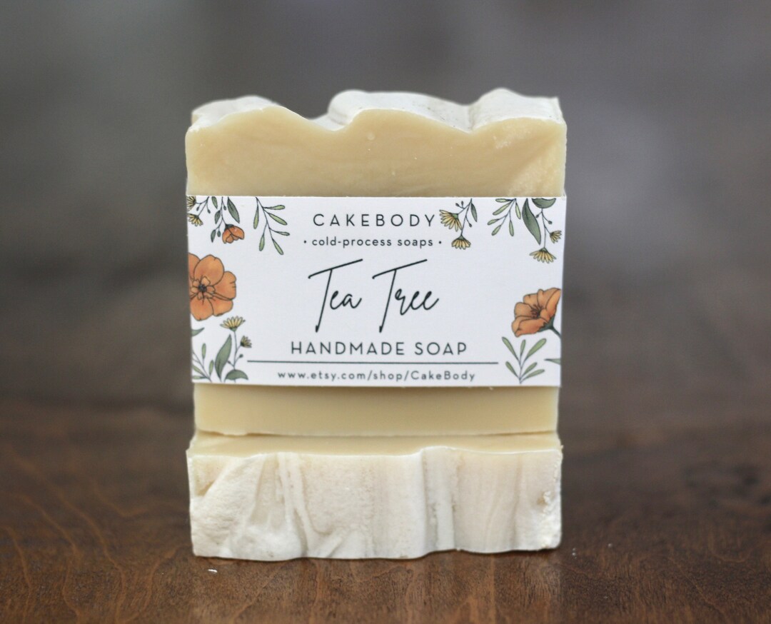 Tea Tree Soap - All Natural - Vegan Soap - Natural Soap - Handmade Soap ...