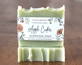 Apple Cider Soap - Fall and Winter Soap - Seasonal Soap - Fruity Soap - Honeycrisp Soap - Fall Soap - Bath Body Product