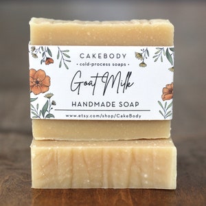 UNSCENTED Goat Milk Soap - Goat Soap - No scent soap - All Natural Soap - No Color Soap - Fragrance Free Soap