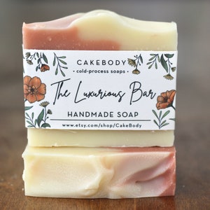 The Luxurious Bar Soap  - Bath and Body Product - Rose Clay Soap - Gifts for Her - Natural Soap - Christmas Gift - Birthday Gift Soap