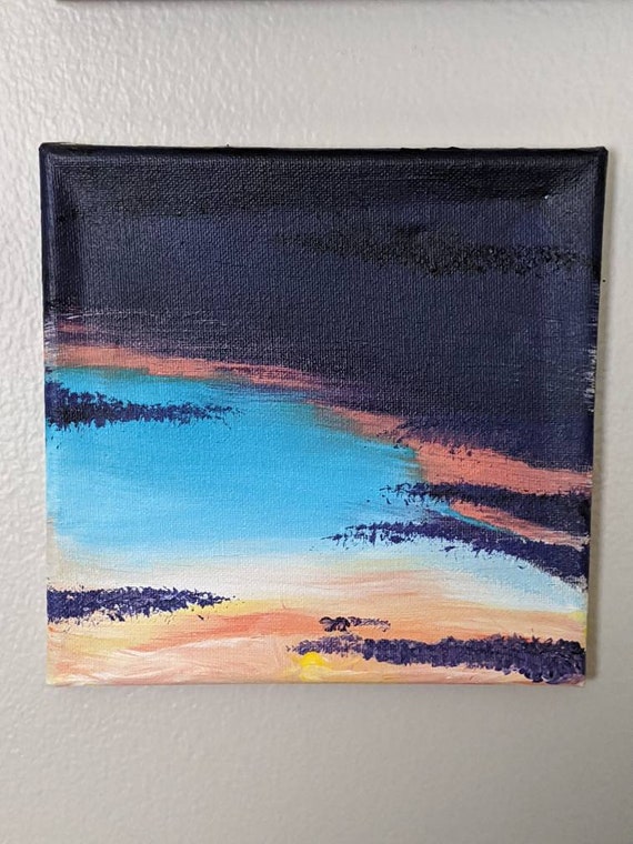 Sunset at Sea Orginal painting | Etsy
