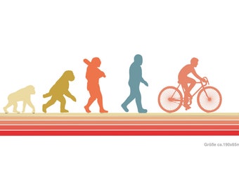 Transferencia térmica RIDER EVOLUTION, imagen termoadhesiva con declaración de bicicleta (C327-326)