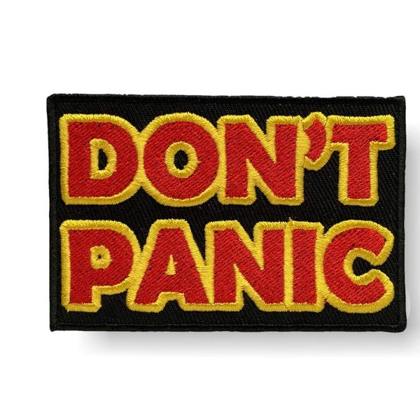 Iron on Patch DON'T PANIC (C260)