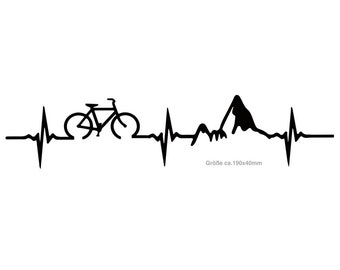 BIKE HEARTBEAT, parche termoadhesivo con diseño de bicicleta (C331-332-3)