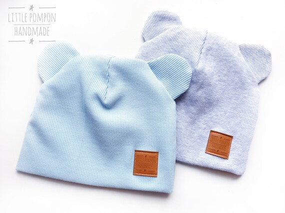 Jersey beanie with baby ears Girl Mint Jersey beanie with baby ears Girl Mint