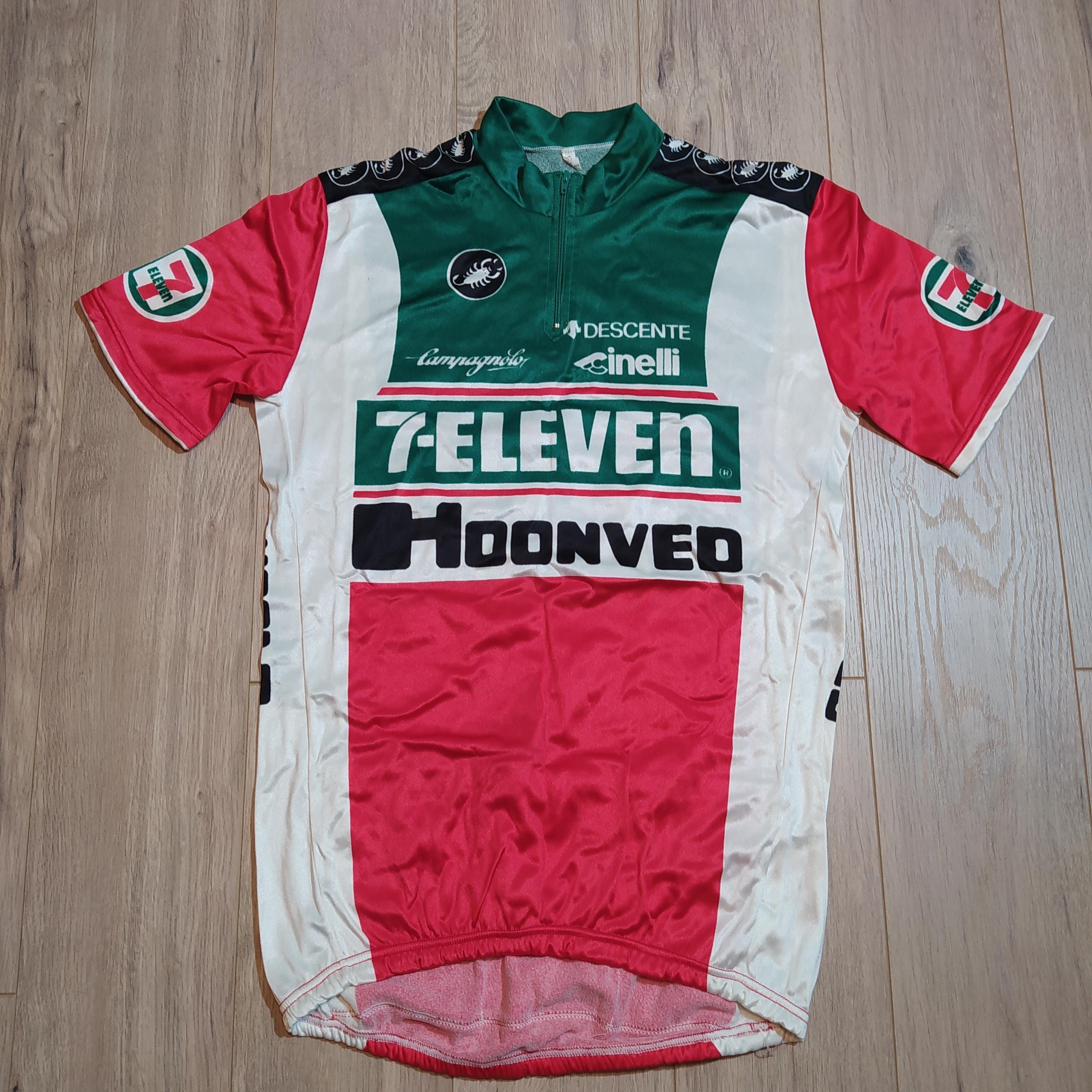 Maillot De Cyclisme Vintage Castelli Années 80/90 - Motif Colorblock Multicolore - Taille Ajustable (Occasion)