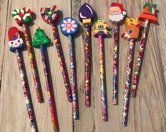 Lisa Frank Christmas Pencils