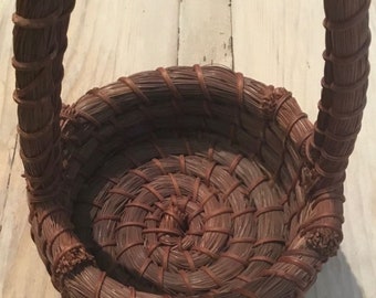 Vintage  Pine Needle Basket