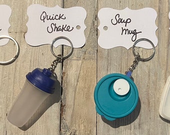 Tupperware Keychains and Magnets