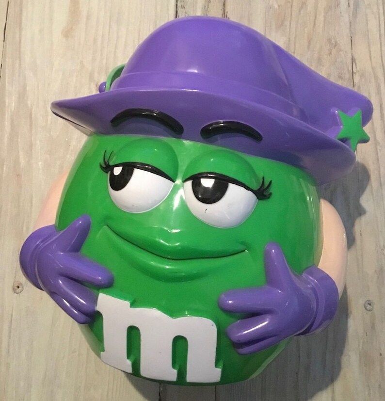Green M/&M/'s Halloween Bucket