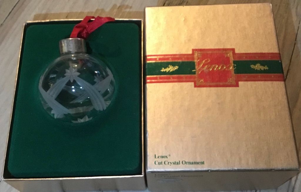 Lenox Cut Crystal Ornament Etsy