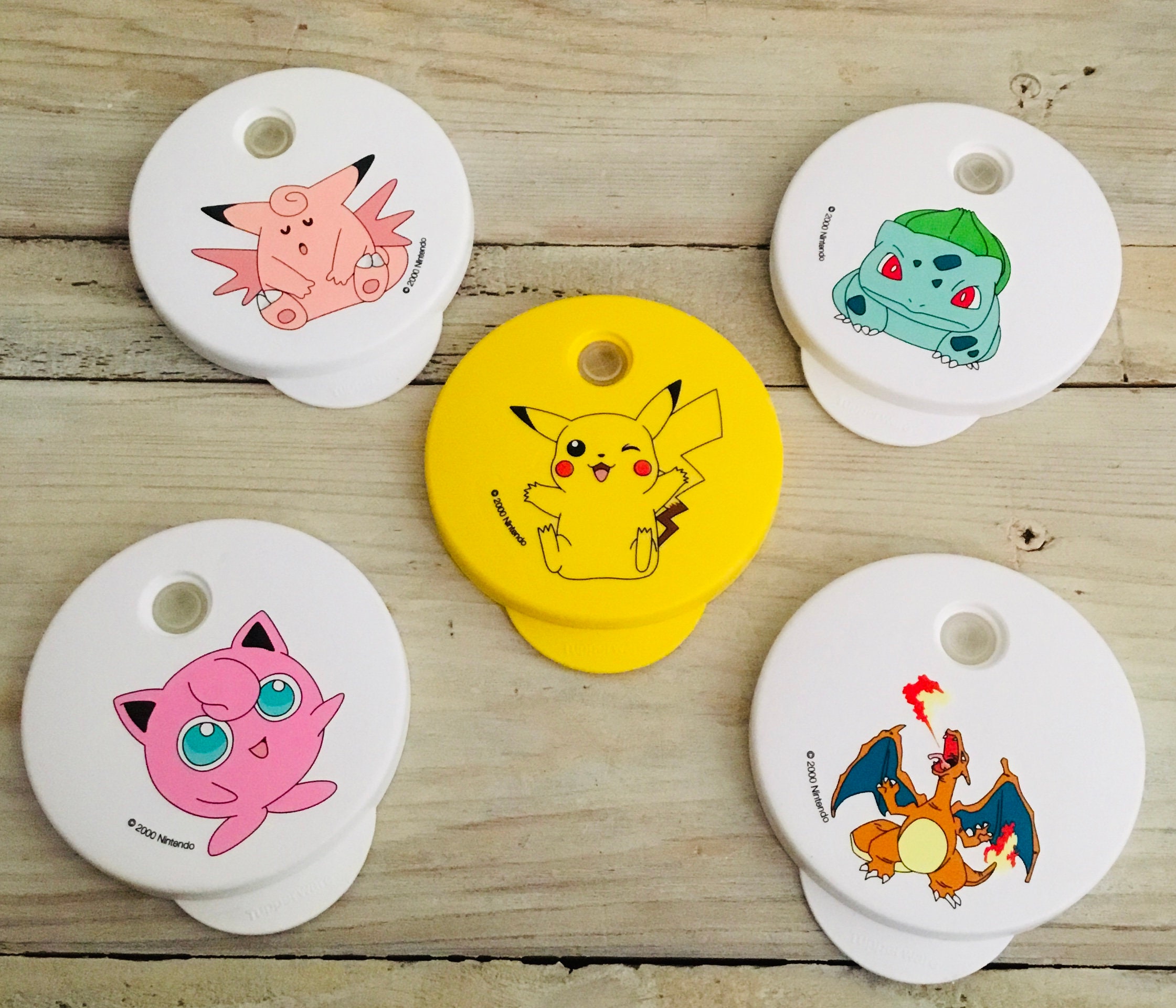 Pokémon Tupperware Lids