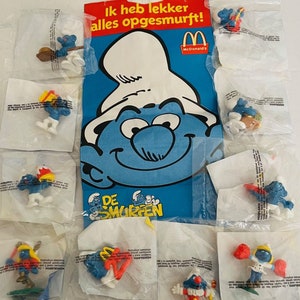 1996 McDonald&#39;s Smurf Figures 25 years Dutch