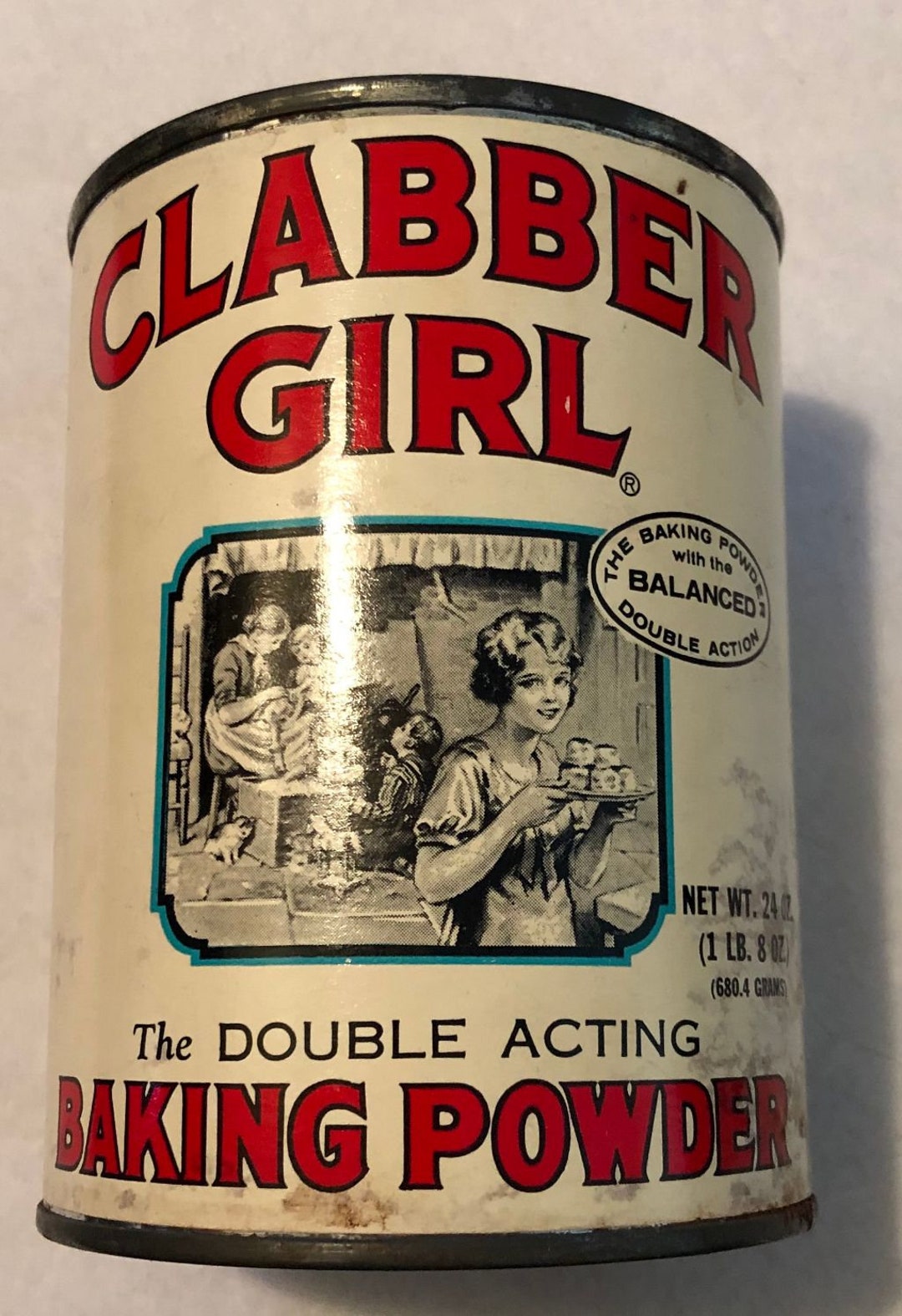 Clabber Girl Baking Powder Tin Full Etsy