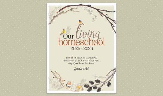 2025-2026, Charlotte Mason Homeschool Planner, Fall Theme, Large Bundle Package, INCLUDES Lesson Plan Pages